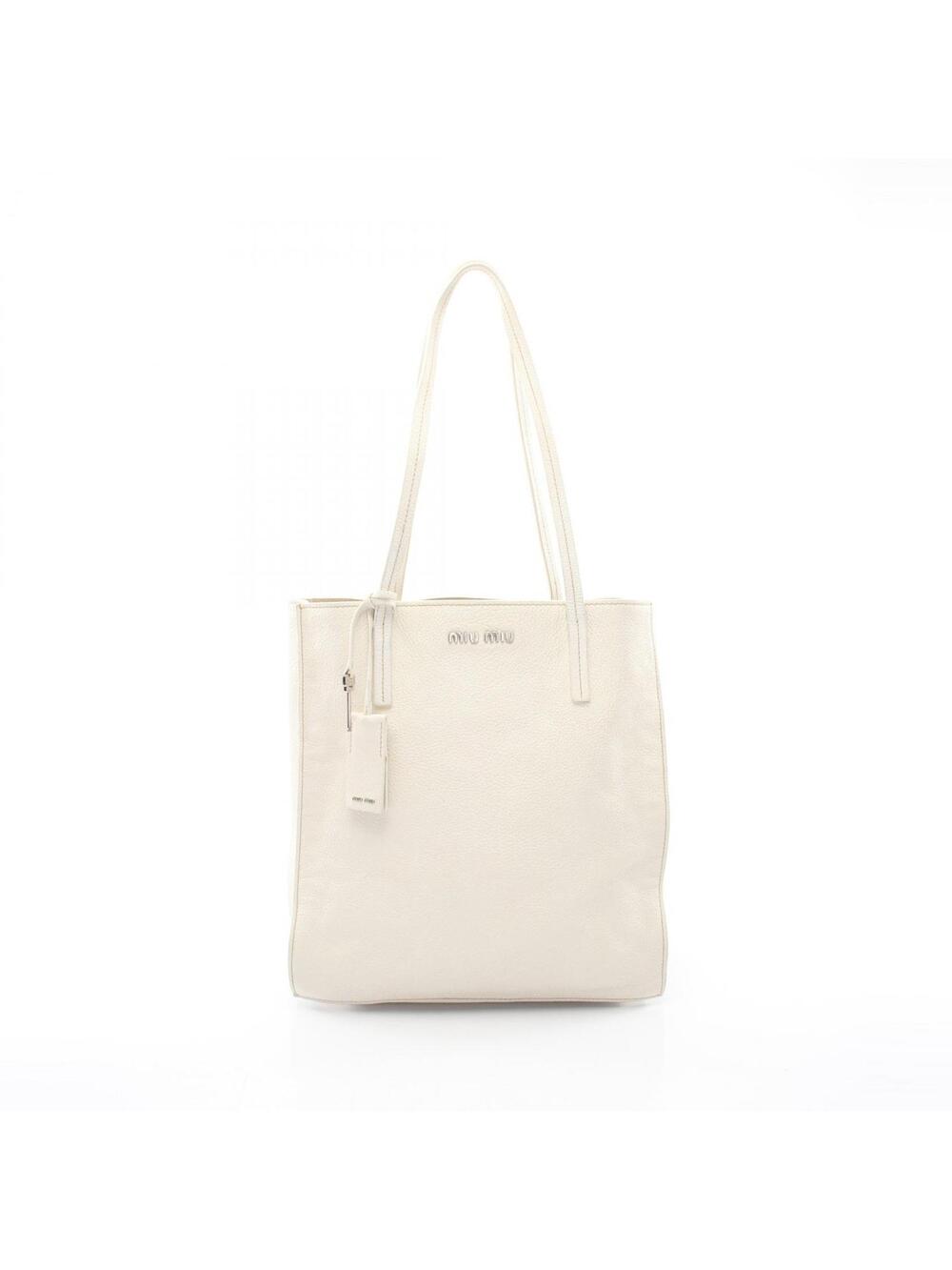 Miu Shoulder Tote Bag Leather #284671M59B